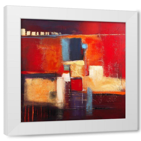 Colorful memories White Modern Wood Framed Art Print by Danckaert, Bea