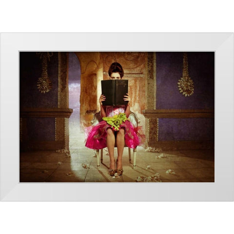 Dragontales 2 White Modern Wood Framed Art Print by Hartmann, Eva