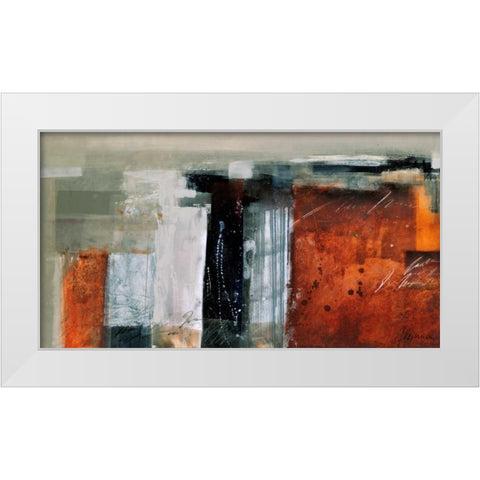 Terra White Modern Wood Framed Art Print by Cusumano, Francesco