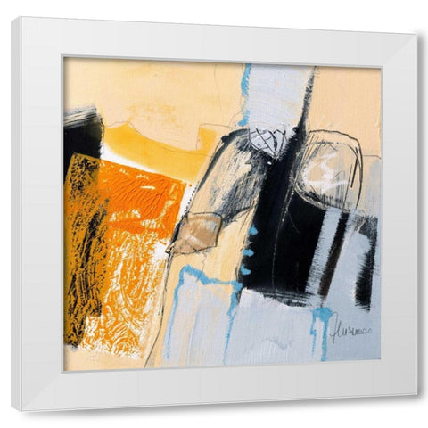 Movimenti II White Modern Wood Framed Art Print by Cusumano, Francesco