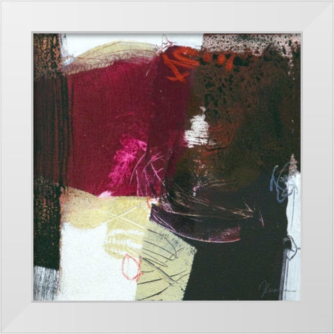 Sfondo II White Modern Wood Framed Art Print by Cusumano, Francesco