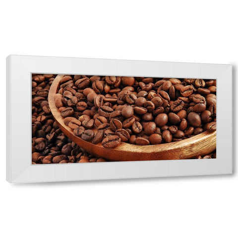 Alles Kaffee White Modern Wood Framed Art Print by Rossmeissl, Gerhard