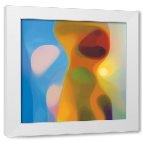 Evolution 13 White Modern Wood Framed Art Print by Klipp, Ortwin