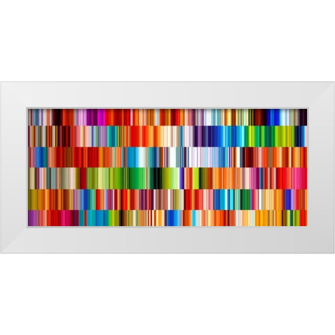 Lichtlinien 16 White Modern Wood Framed Art Print by Klipp, Ortwin