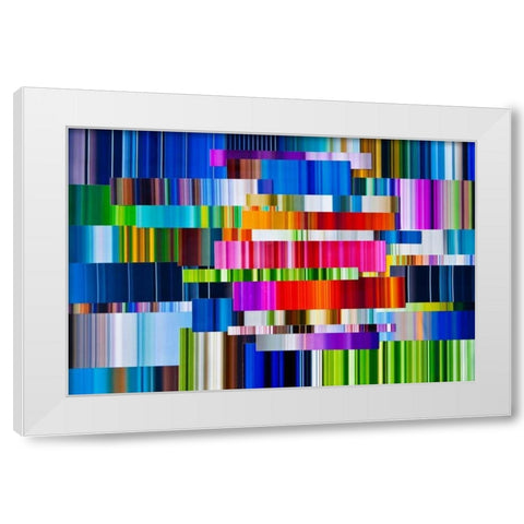 Lichtlinien 708 White Modern Wood Framed Art Print by Klipp, Ortwin