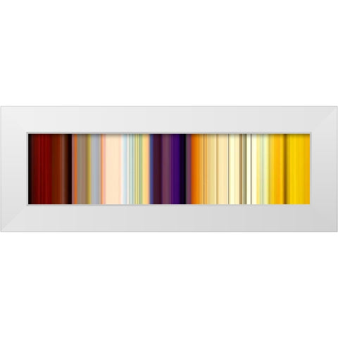 Lichtlinien 639 White Modern Wood Framed Art Print by Klipp, Ortwin