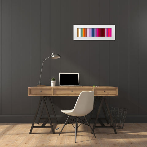 Lichtlinien 898 White Modern Wood Framed Art Print by Klipp, Ortwin