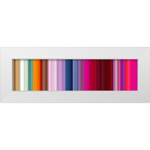 Lichtlinien 898 White Modern Wood Framed Art Print by Klipp, Ortwin