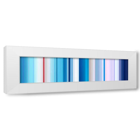 Lichtlinien 884 White Modern Wood Framed Art Print by Klipp, Ortwin