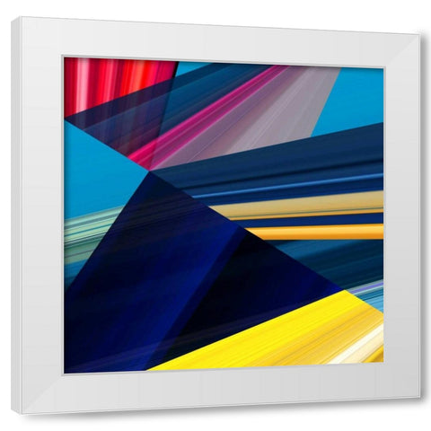 Lichtlinien 399 White Modern Wood Framed Art Print by Klipp, Ortwin