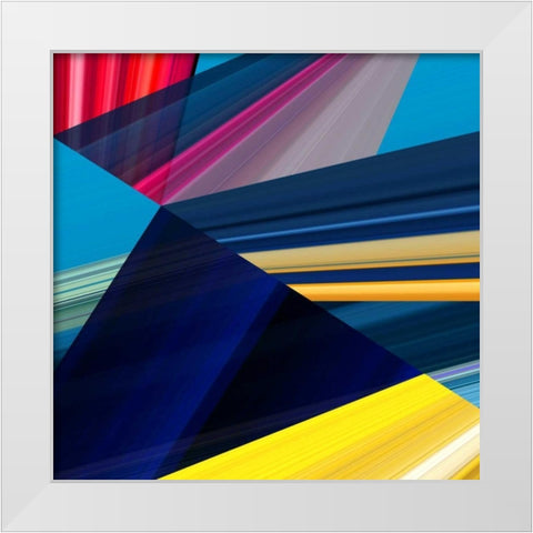 Lichtlinien 399 White Modern Wood Framed Art Print by Klipp, Ortwin
