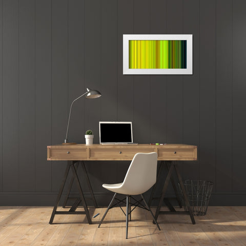 Lichtlinien 891 White Modern Wood Framed Art Print by Klipp, Ortwin