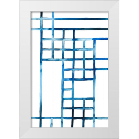 Watercolor Bleed Pattern III White Modern Wood Framed Art Print by Popp, Grace