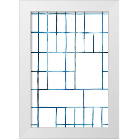 Watercolor Bleed Pattern IV White Modern Wood Framed Art Print by Popp, Grace