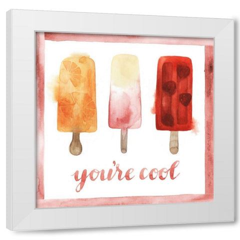 Chill Out V White Modern Wood Framed Art Print by Popp, Grace