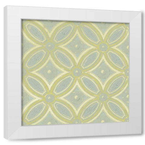 Pastel Tile Design II White Modern Wood Framed Art Print by Studio W