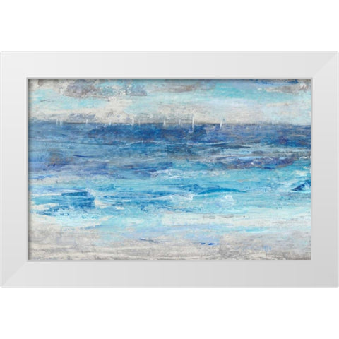 Sailing Afar II White Modern Wood Framed Art Print by OToole, Tim