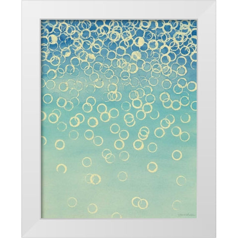 Faded Axioms II White Modern Wood Framed Art Print by Lam, Vanna