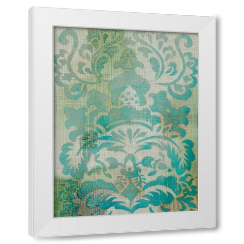 Velvet and Damask I White Modern Wood Framed Art Print by Zarris, Chariklia