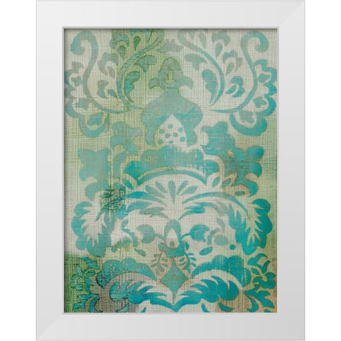 Velvet and Damask I White Modern Wood Framed Art Print by Zarris, Chariklia