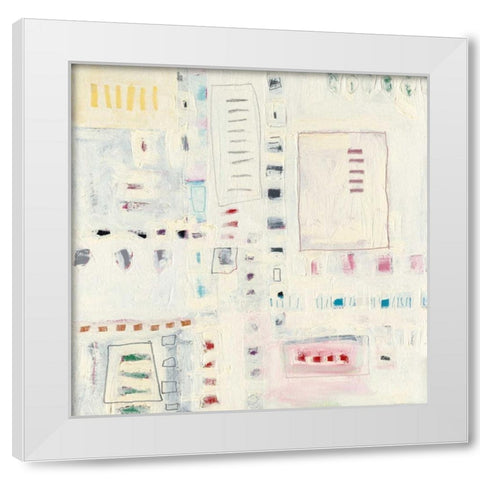White Out White Modern Wood Framed Art Print by Galapon, Nikki