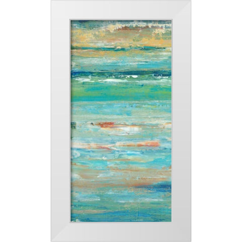 Riptide I White Modern Wood Framed Art Print by OToole, Tim