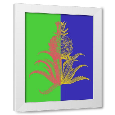 Pineapple Mix I White Modern Wood Framed Art Print by Fagalde, Jarman