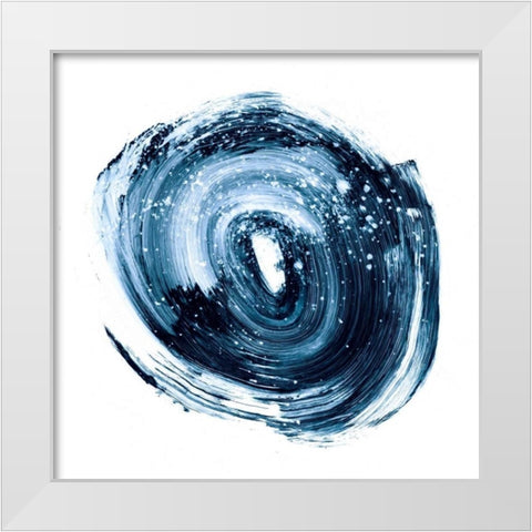 Indigo Nebula II White Modern Wood Framed Art Print by Harper, Ethan