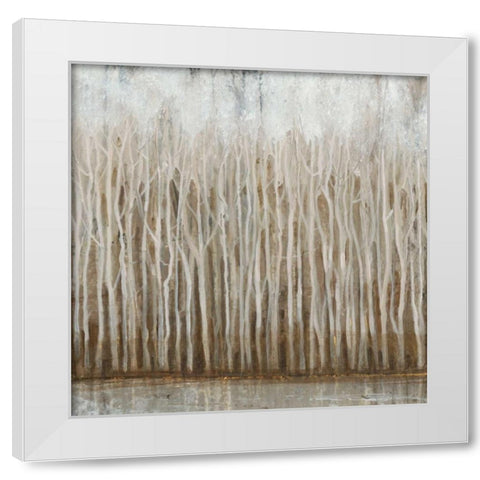 Whispering Trees I White Modern Wood Framed Art Print by OToole, Tim