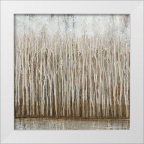 Whispering Trees I White Modern Wood Framed Art Print by OToole, Tim