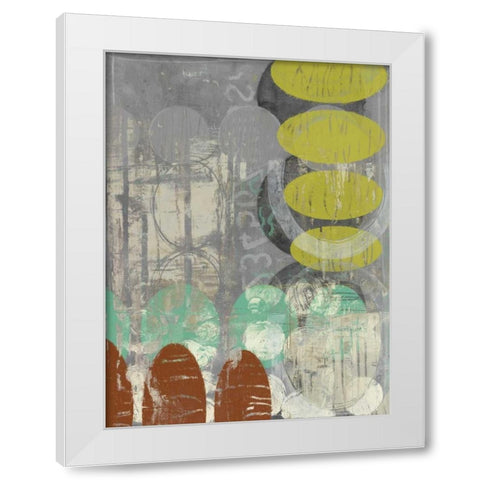 Circles Circle II White Modern Wood Framed Art Print by Goldberger, Jennifer