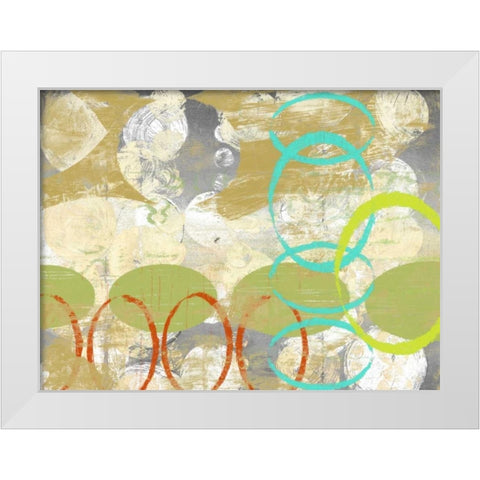 Oculus Orbs I White Modern Wood Framed Art Print by Goldberger, Jennifer
