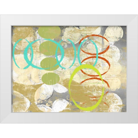 Oculus Orbs II White Modern Wood Framed Art Print by Goldberger, Jennifer