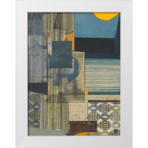 Journeymans Papers I White Modern Wood Framed Art Print by Delamater, Rob