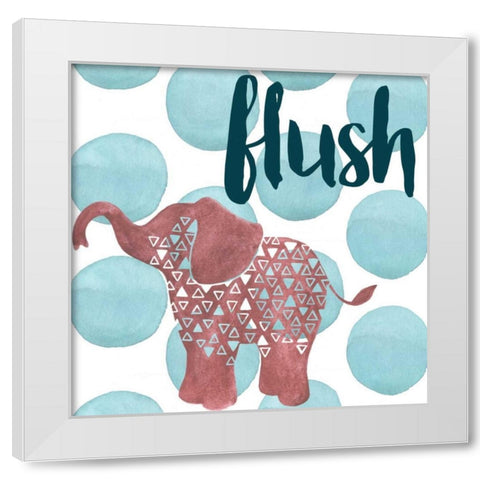 Jungle Bath III White Modern Wood Framed Art Print by Popp, Grace
