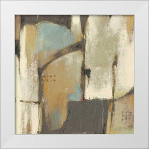 Structural Abstract I White Modern Wood Framed Art Print by OToole, Tim