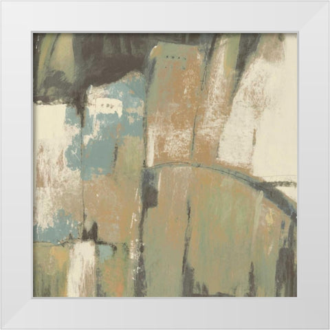 Structural Abstract II White Modern Wood Framed Art Print by OToole, Tim