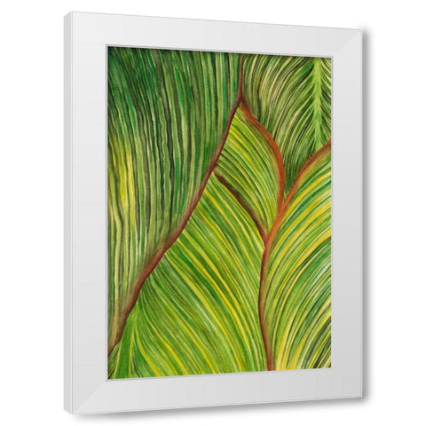 Tropical Crop II White Modern Wood Framed Art Print by Wang, Melissa