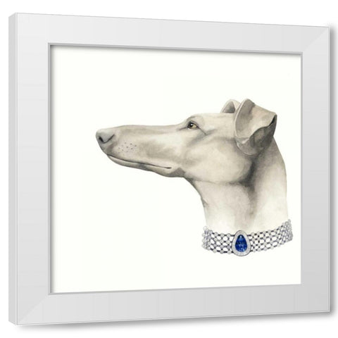 Haute Hounds III White Modern Wood Framed Art Print by Popp, Grace