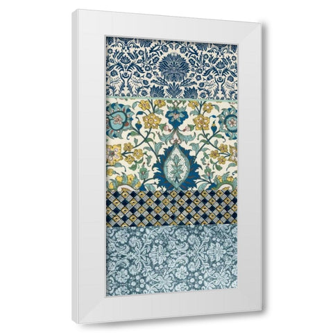 Bohemian Tapestry III White Modern Wood Framed Art Print by Vision Studio