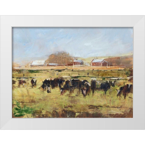 Out to Pasture II White Modern Wood Framed Art Print by Harper, Ethan