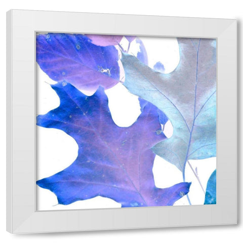Xray Leaves II White Modern Wood Framed Art Print by Vision Studio