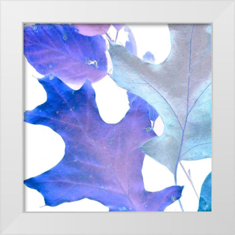 Xray Leaves II White Modern Wood Framed Art Print by Vision Studio
