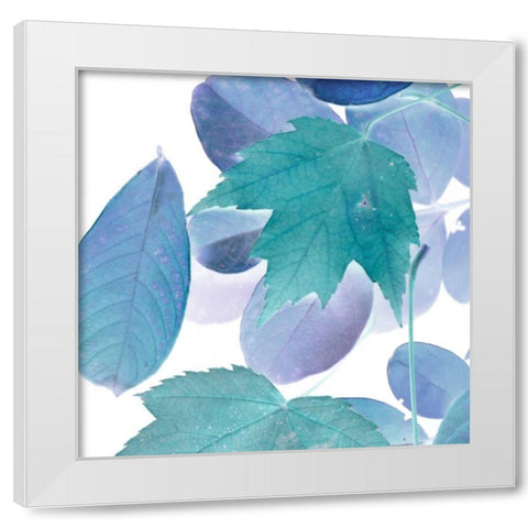 Xray Leaves III White Modern Wood Framed Art Print by Vision Studio