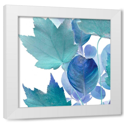 Xray Leaves IV White Modern Wood Framed Art Print by Vision Studio