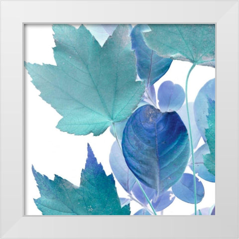 Xray Leaves IV White Modern Wood Framed Art Print by Vision Studio