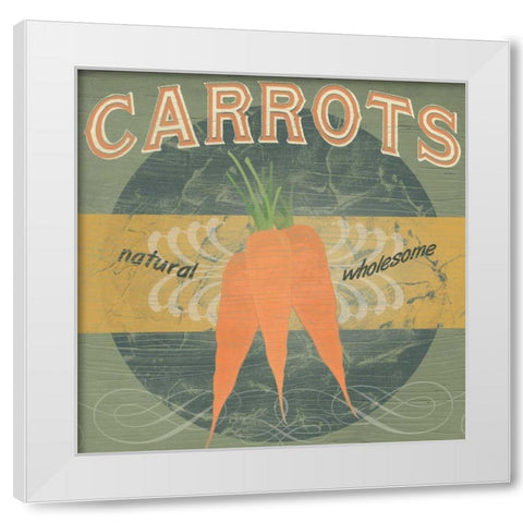 Farm Stand III White Modern Wood Framed Art Print by Vess, June Erica