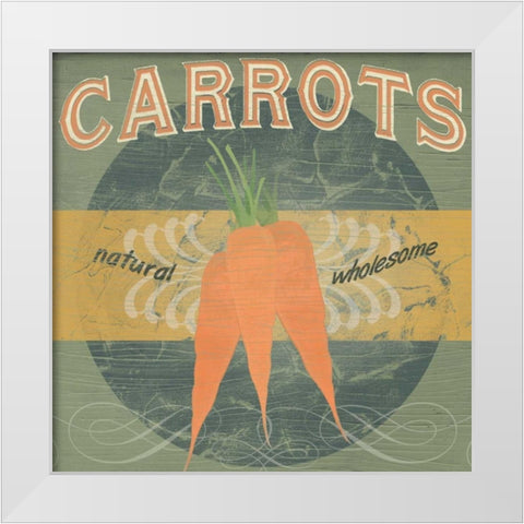 Farm Stand III White Modern Wood Framed Art Print by Vess, June Erica