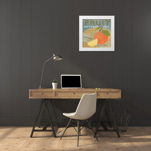 Farm Stand VII White Modern Wood Framed Art Print by Vess, June Erica