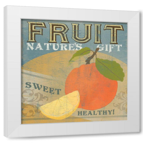 Farm Stand VII White Modern Wood Framed Art Print by Vess, June Erica